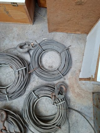 Cables de acero con ganchos lote 4 unid