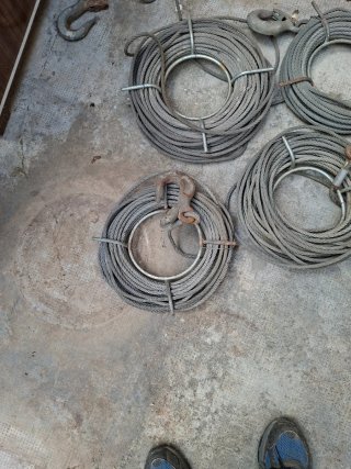 Cables de acero con ganchos lote 4 unid