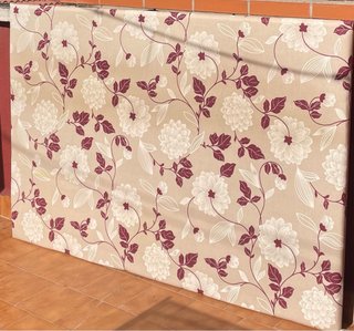 Cabecero de cama tapizado floral