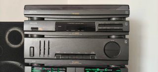 Equipo de música Philips con 2 altavoces
