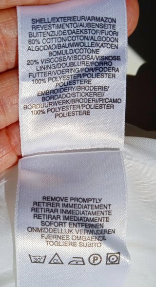 Falda Blanca Liz Claiborne T. 40