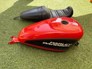 Sistema de escape para moto Cruiser