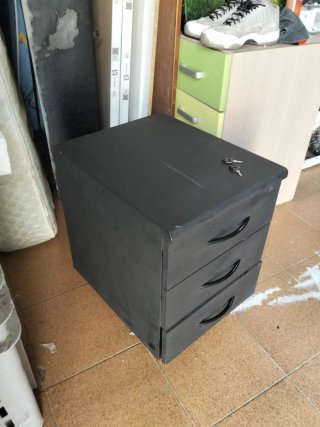 Cajonera Negra 42x51x54 cm
