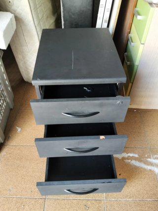 Cajonera Negra 42x51x54 cm