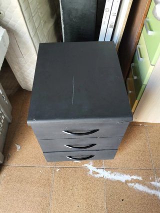 Cajonera Negra 42x51x54 cm