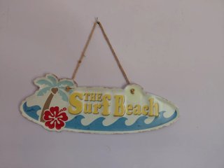 Cartel Chapa Vintage The Surf Beach