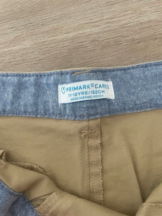 Pantalones beige de vestir de primark talla 11/12