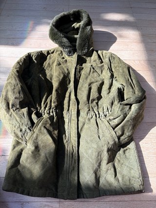 Cappotto scamosciato bambina 9-10 anni