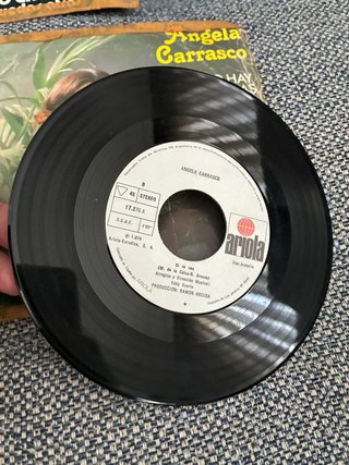 Vinilo Single Angela Carrasco - No, No Hay Nadie