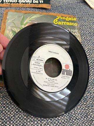 Vinilo Single Angela Carrasco - No, No Hay Nadie