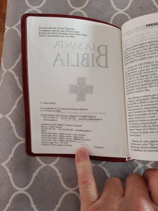 La santa biblia .