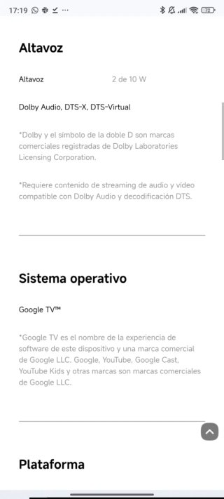 Smart TV Xiaomi 43 A Pro 2026 QLED 4K Google TV