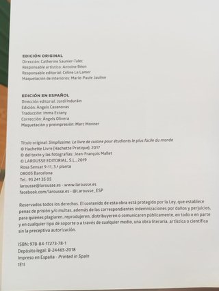 Simplísimo. El libro de cocina para estudiantes...