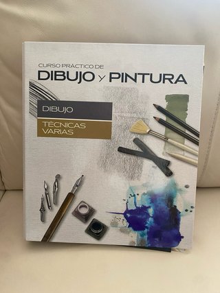 Tres tomos de aprendizaje  de dibujo y pintura