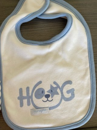 Set bavaglini cotone ricamati