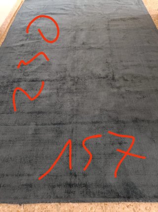 Alfombra Westwing azul petróleo