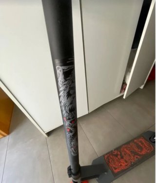 Patinete Scooter Negro y Naranja