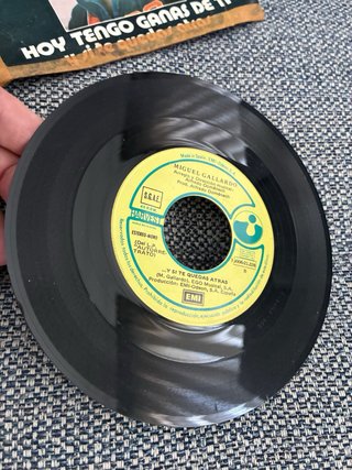 Vinilo Single Miguel Gallardo Hoy Tengo Ganas