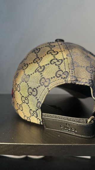 Boné Gucci Bege/Castanho Original, muito bom