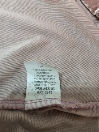 Top lencero rosa terciopelo