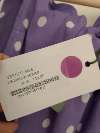 Vestido Coosy Morado Lunares