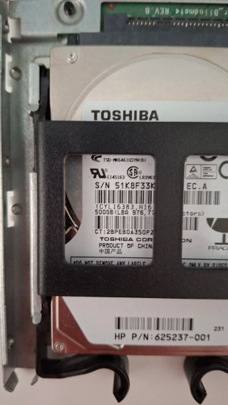 Disco Duro 2,5" Toshiba 500GB con Adaptador 3,5"