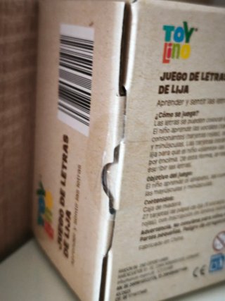 Juego de letras de lija Toy Lino NUEVO