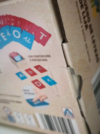 Juego de letras de lija Toy Lino NUEVO