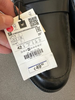 Mocasines Zara Hombre negros.