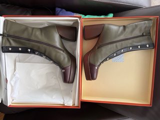 Botines Noa Harmon T38 Marrón/Verde Oliva