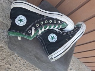 Converse All Star Verdes y Negras Talla 44