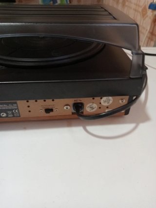 Radio Tocadiscos USB Lauson Negro/Plata