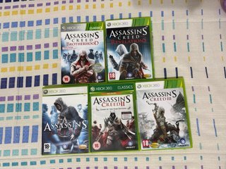 Pack 5 Juegos Assassin's Creed Xbox 360
