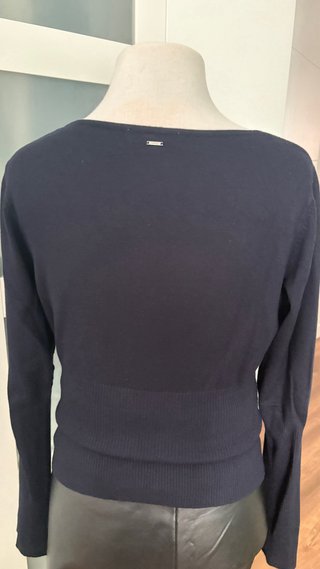 Jersey Morgan azul con cremallera