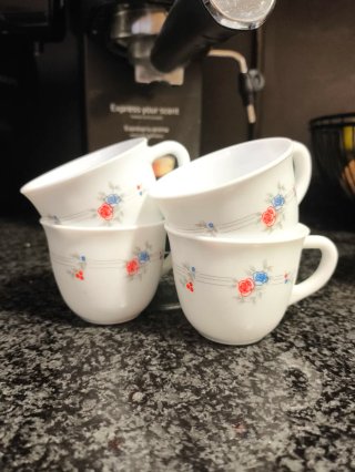 Juego 9 Tazas Café Porcelana