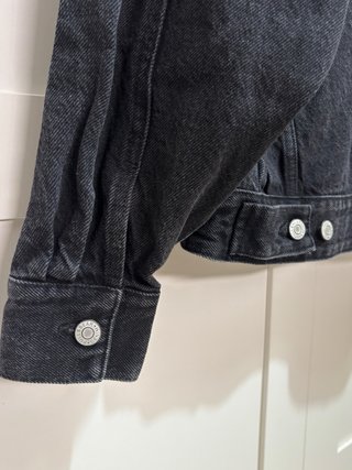 Cazadora vaquera negra Pull&Bear