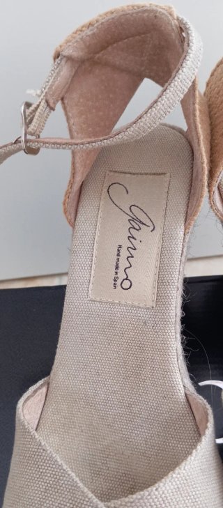 Sandalias Jaimo cuña yute beige