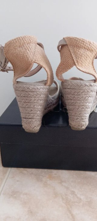 Sandalias Jaimo cuña yute beige