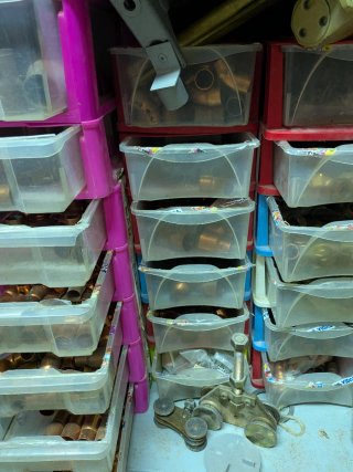 Material fontanería cobre y accesorios