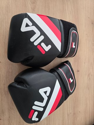 Guantes de boxeo Fila negros