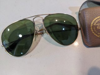 Gafas Ray-Ban Vintage Aviador Dorado