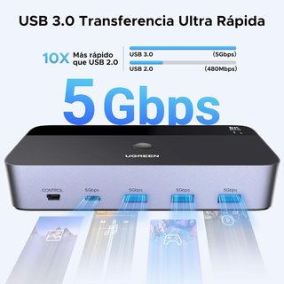 Switch KVM DisplayPort 2 entradas 2 salidas 8K NUE