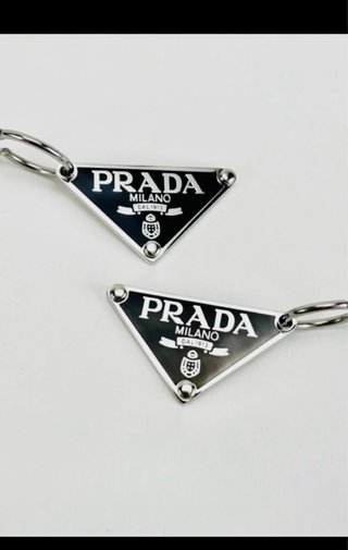 Orecchini Prada Vintage Anni '90 Acciaio