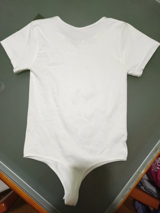 Body blanco manga corta