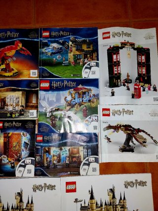 Manuais Lego Wizarding World - Lote