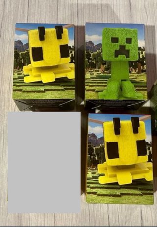 Lote 3 Figuras Minecraft McDonald's