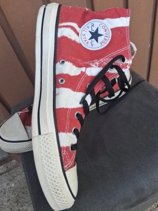 Converse All Star Talla 45 Rayas Rojas