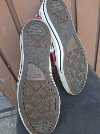 Converse All Star Talla 45 Rayas Rojas