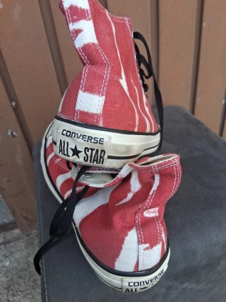Converse All Star Talla 45 Rayas Rojas