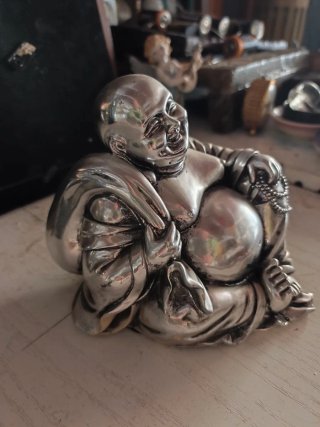 Buda Sonriente Budai Plata Fortuna